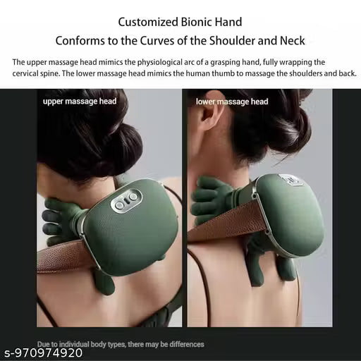 Neck and Back Massager , Neck Massager,Shiatsu Massager Pillow for Neck,Back,Shoulder,Legs,Body Pain Relief, Electric Rechargeable Deep Tissue 5D Kneading Massage Machine