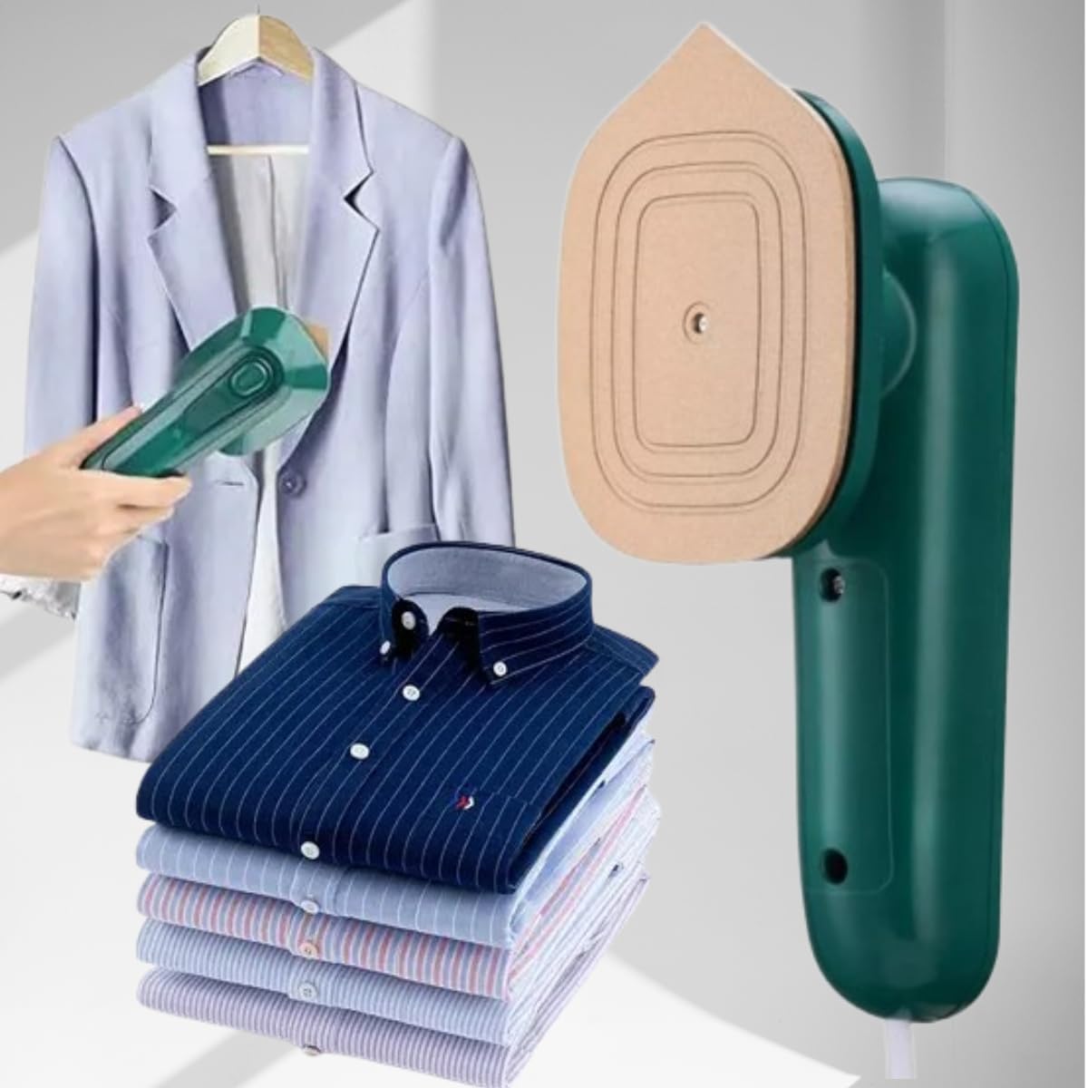Mini Iron Portable Travel Handheld Steam Iron, Travel Garment Steamer, Professional Micro Steam Iron for Fabric Clothes,Good for Home and Travel