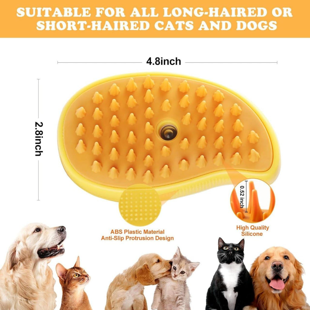 Silicone 3 in 1 Cat Steamy Brush Cleanser (Multicolor)