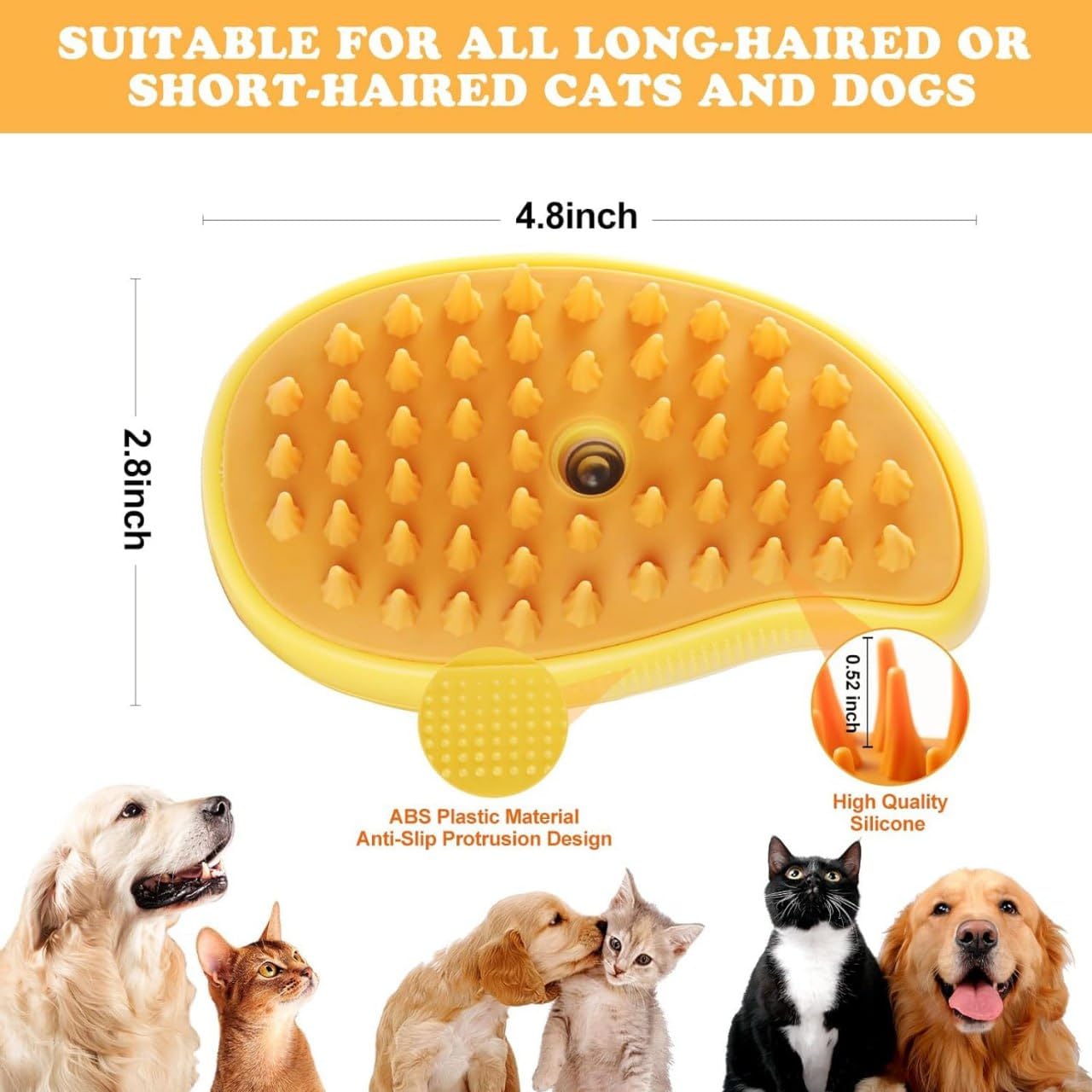 Silicone 3 in 1 Cat Steamy Brush Cleanser (Multicolor)