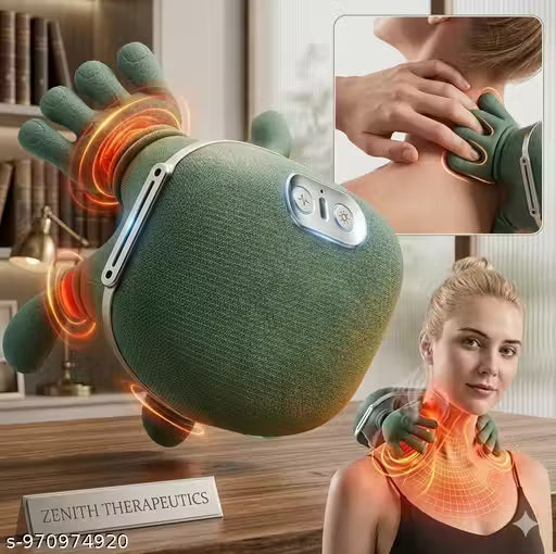 Neck and Back Massager , Neck Massager,Shiatsu Massager Pillow for Neck,Back,Shoulder,Legs,Body Pain Relief, Electric Rechargeable Deep Tissue 5D Kneading Massage Machine