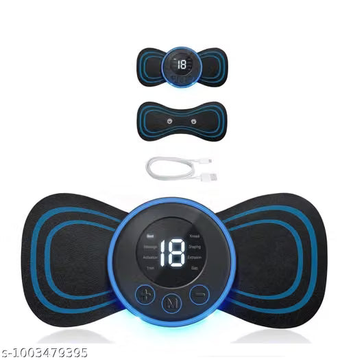 Body Massager , Wireless Portable Neck Massager with 8 Modes and 19 . Pain reliver mini Massager | EMS Massager