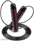 QUlCKFlT Adjustable Red Bearing Skipping Rope