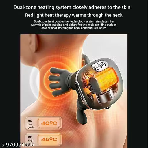 Neck and Back Massager , Neck Massager,Shiatsu Massager Pillow for Neck,Back,Shoulder,Legs,Body Pain Relief, Electric Rechargeable Deep Tissue 5D Kneading Massage Machine
