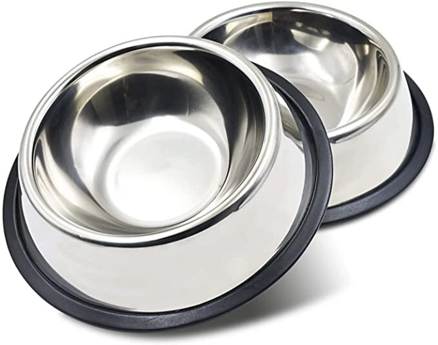 Stainless Steel Feeding Bowl for Pet (Multicolor, 600 ml) (Pack of 2)